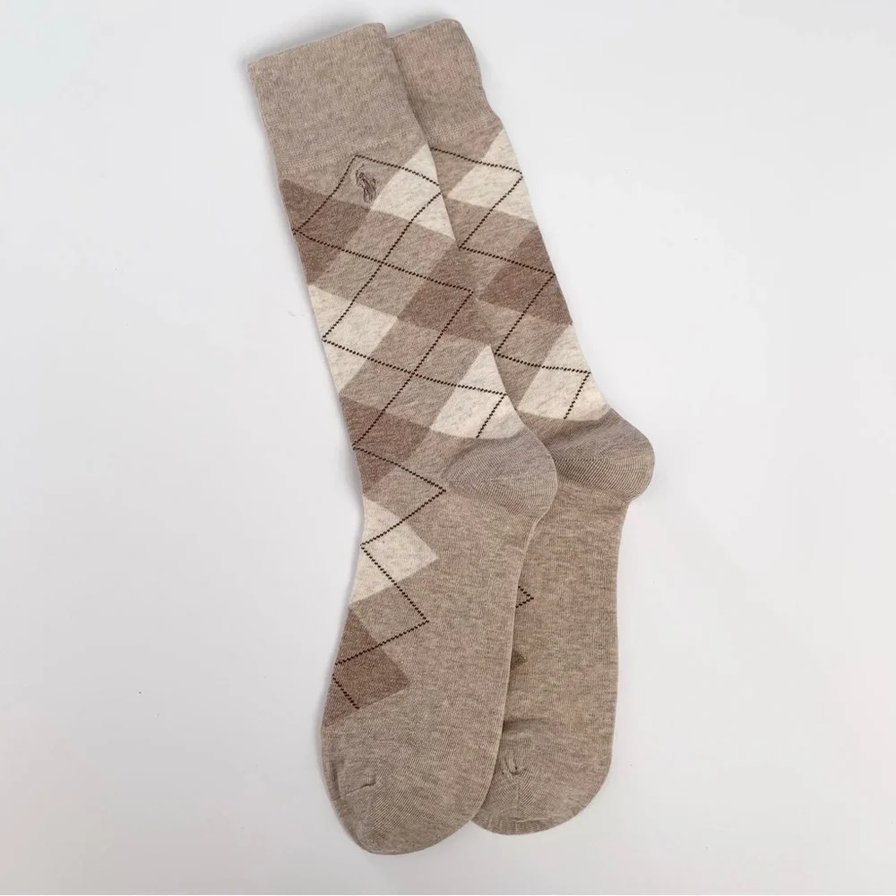 NWOT Argyle Patterned long Socks